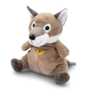 Plüschwolf als Kundenpräsent